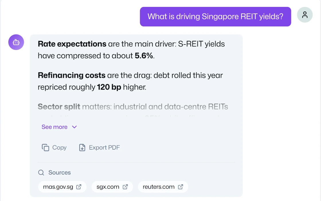 Gaia Intelligence in the Kairos Wealth app