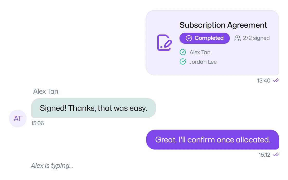 Always Connected in the Kairos Wealth app