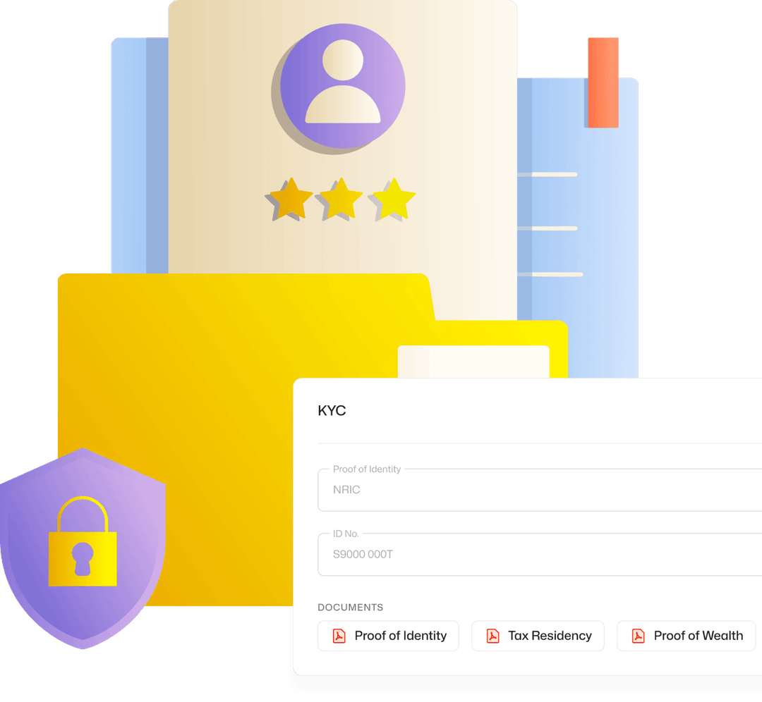 KairosWealth onboarding and KYC workflow showing digital document verification and compliance checklist